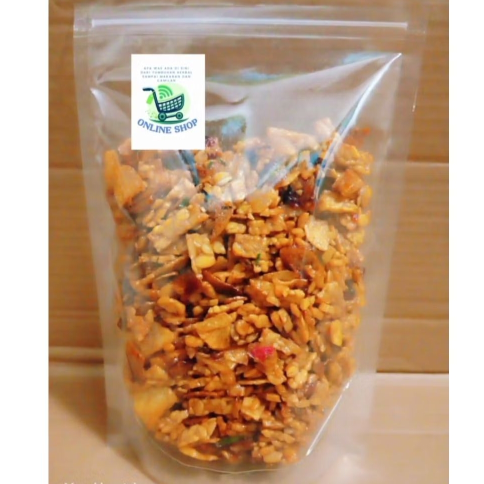 

Forcysn Tempe Kering Mix Kentang Pedas Manis 250 G