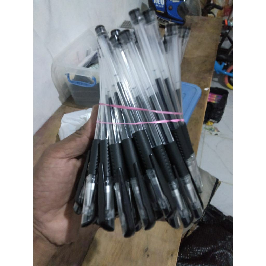 

pulpen gel murah meriah warna hitam
