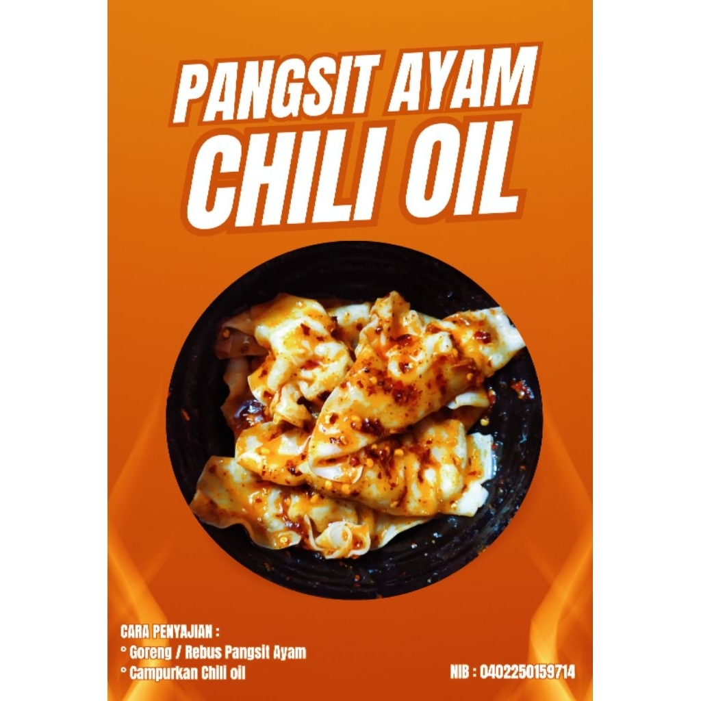 

PROMO isi 10pcs !!! Pangsit Ayam Chili Oil Instant Frozen Food