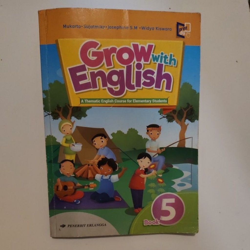 Buku Bekas "Grow with English" Book 5 – Bahasa Inggris SD