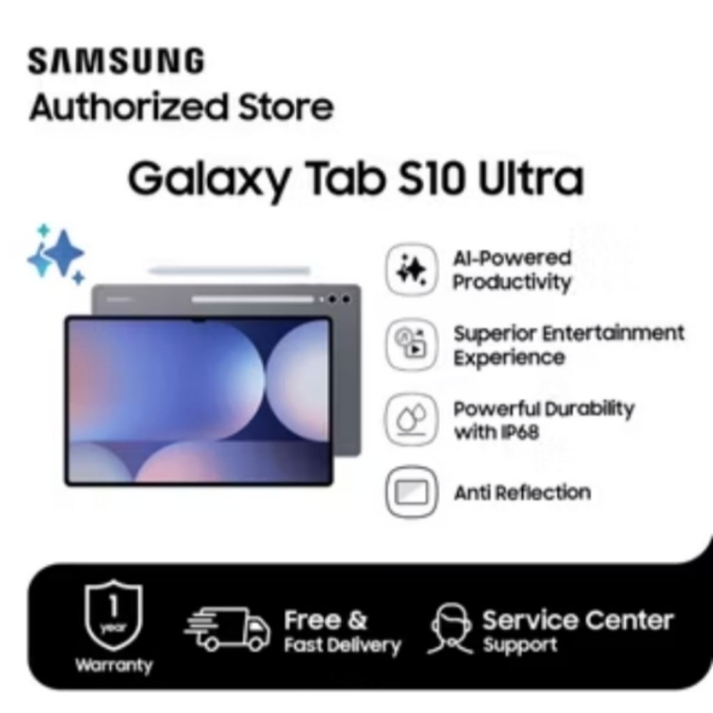 Original Samsung Galaxy Tab S10 Ultra (5G) (Wifi) (12/256 GB) & Samsung Galaxy Tab S10+ (5G) (Wifi) 