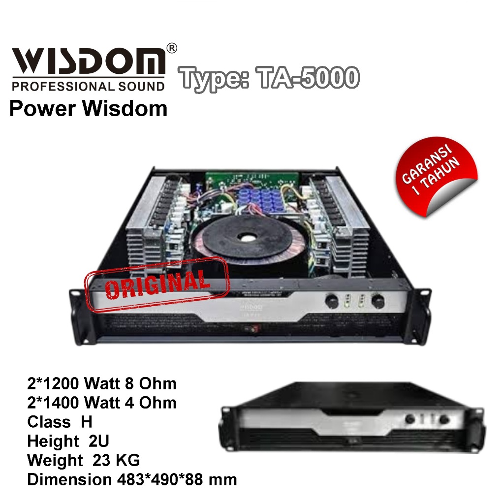 Power Amplifier Wisdom TA-5000 Power Wisdom TA5000 Original