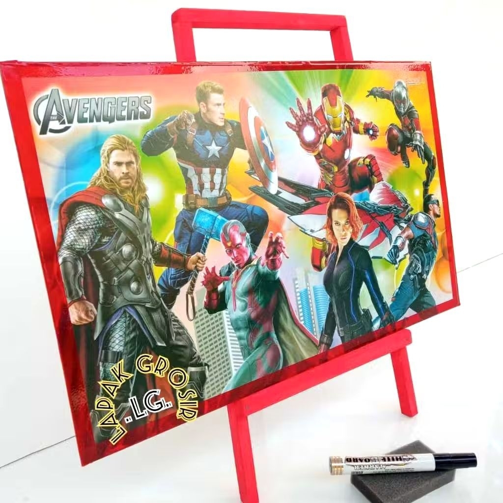 

Papan tulis+penyangga Gratis spidol dan penghapus/papan tulis karakter/papan tulis belajar anak