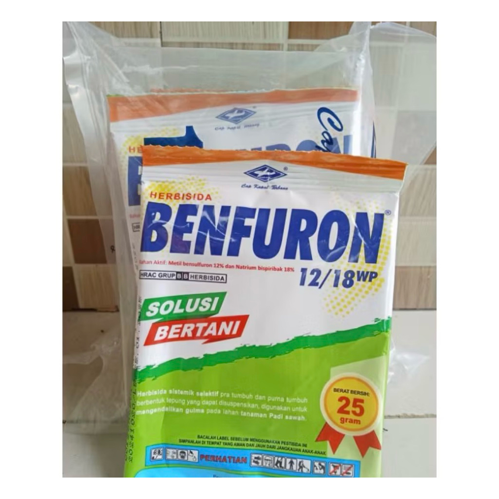 

Benfuron 12/18WP herbisida 1 pack (isi 10 sachet)
