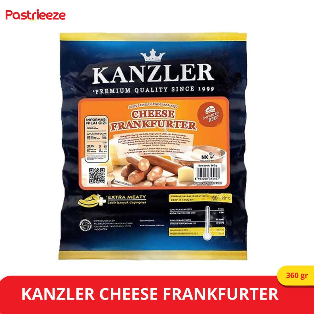 

KANZLER CHEESE FRANKFURTER 360 GR