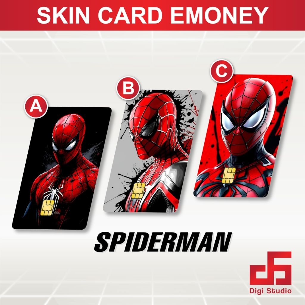 

Digi Studio - Skin Card Spiderman - Emoney / Flazz / ATM / Credit Card