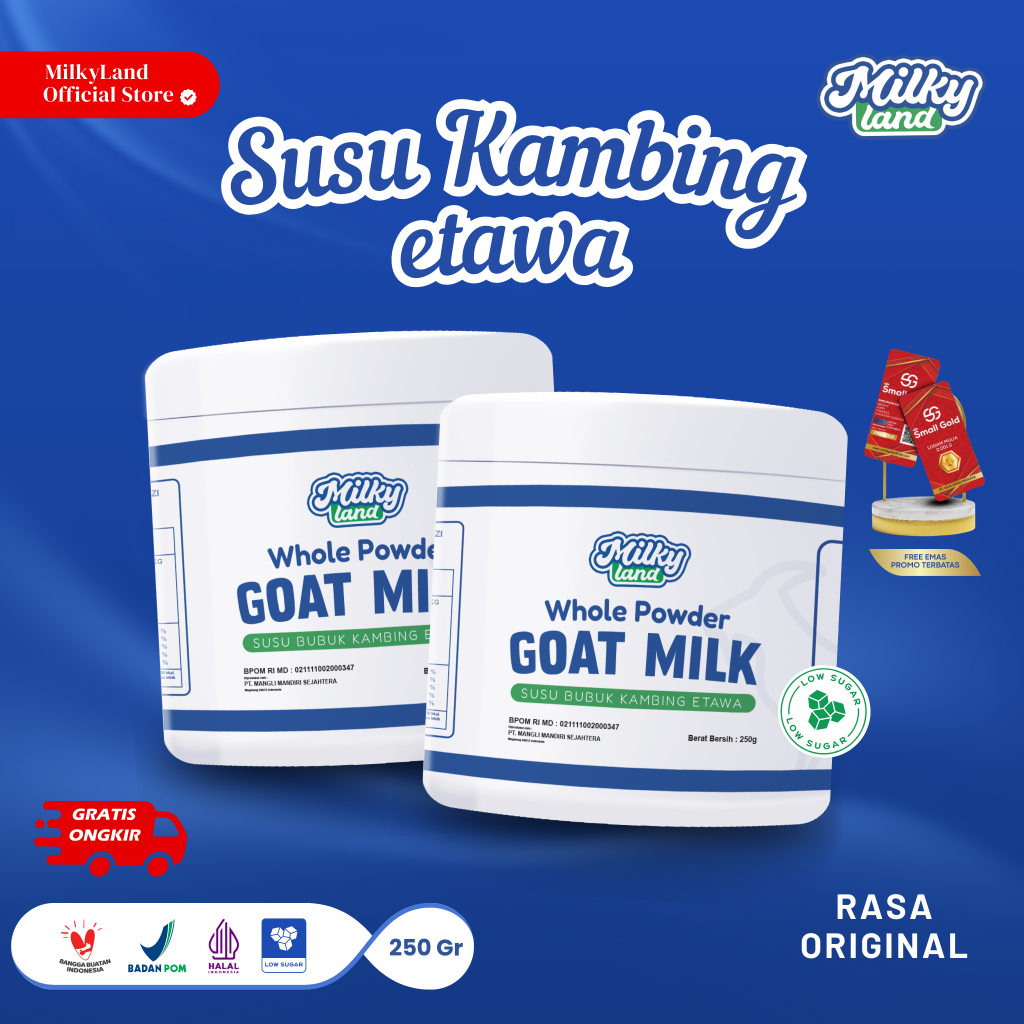 

Susu Kambing Etawa Bubuk 250gr Goat Milk BPOM - Milkyland