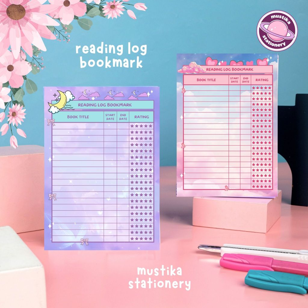 

MS Buku Daftar Membaca A6 Aesthetic Reading Log 30 Lembar