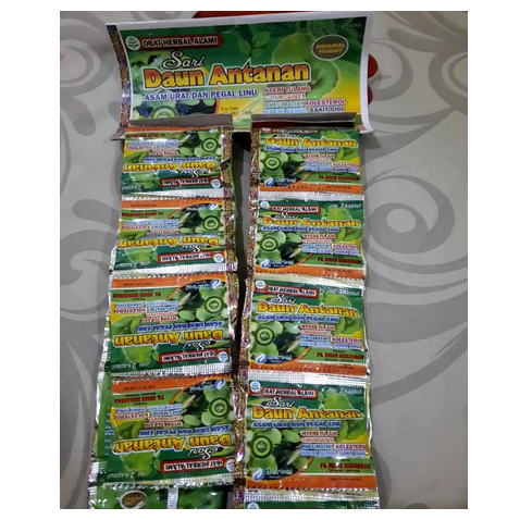 KAPSUL SARI DAUN ANTANAN RENCENG OBAT ASAM URAT DAN PEGAL LINU OBAT HERBAL ALAMI ORIGINAL 100% / Ant