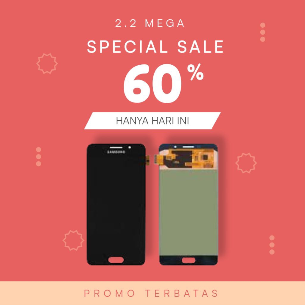 Lcd + TC samsung a710 2016 ( black )