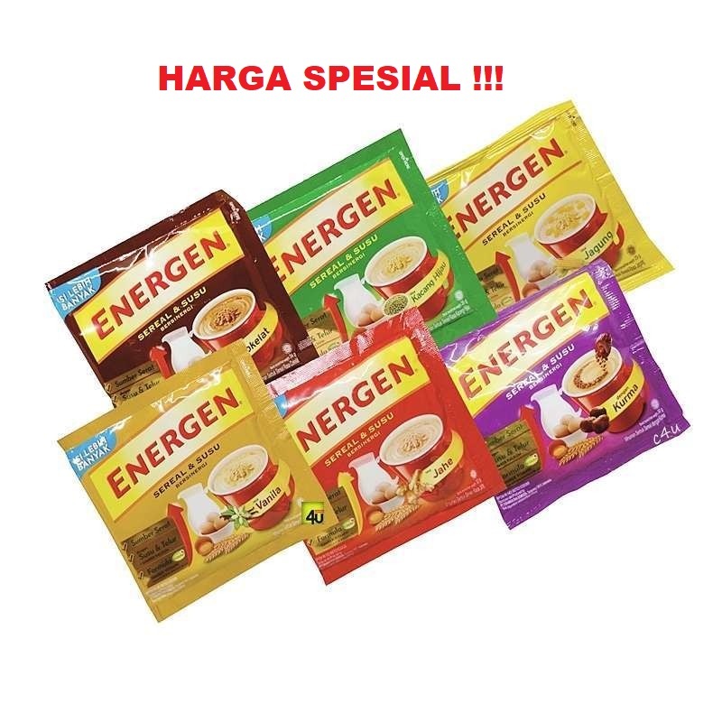 

ENERGEN all varian 1 Renceng isi 10 sachet