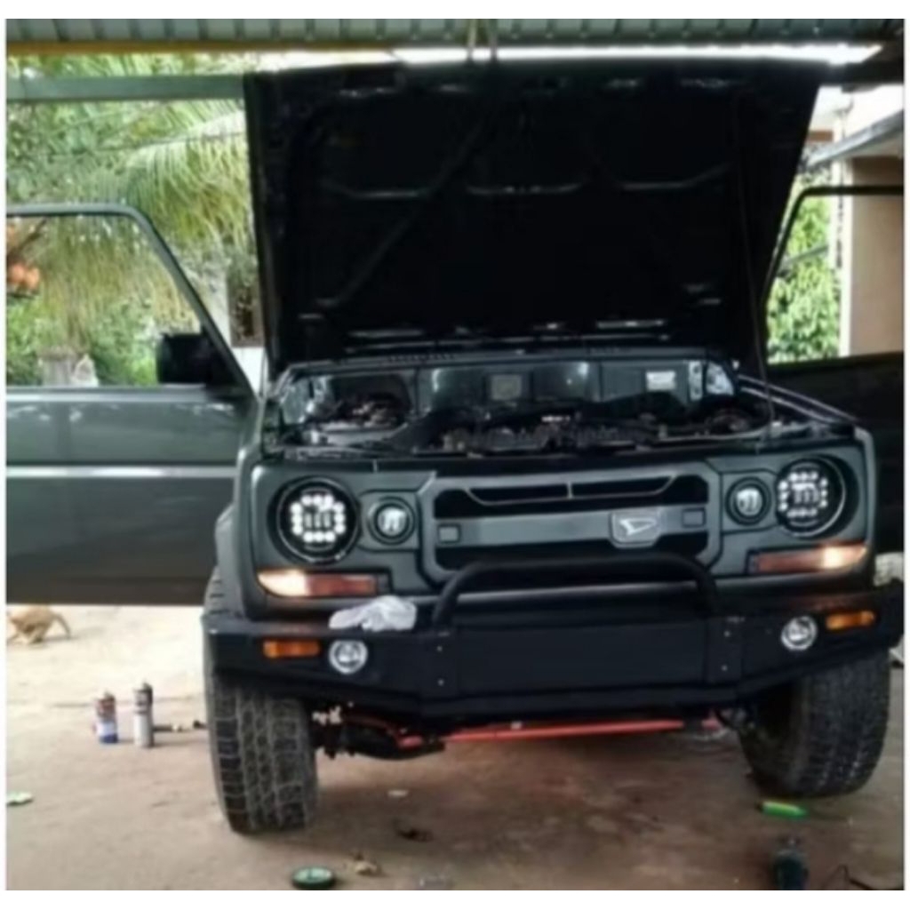 GRILL CUSTOM DAIHATSU FEROSA TAFT GTROCKI HILINE MODEL  RIBORN LAMPU BULAT