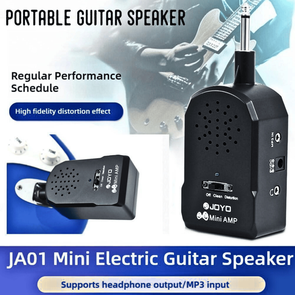 PUCUK Alat Ampli Mini Guitar Amplifier Gitar Listrik Efek Distorsi Clean Akustik 2W - JA-01