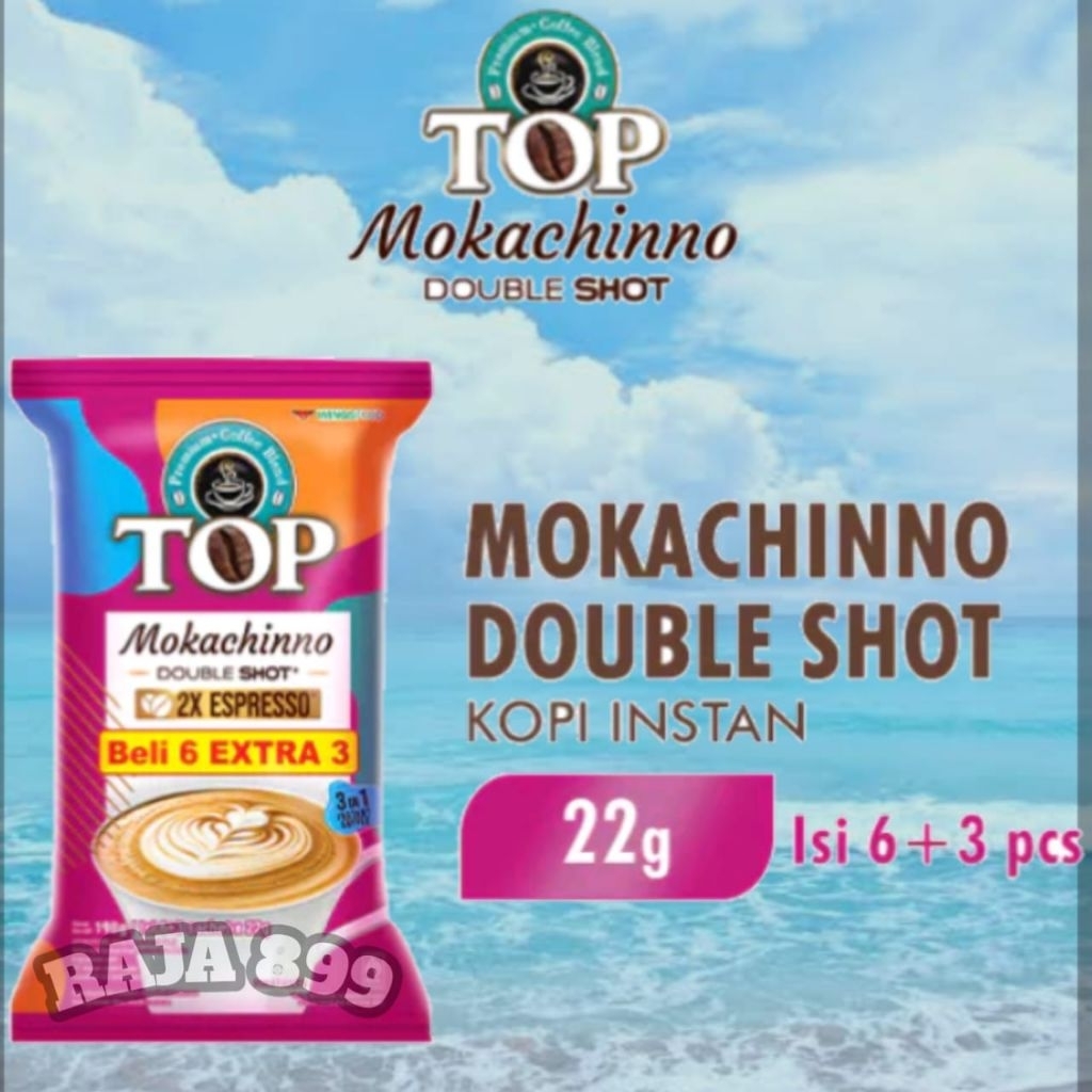 

TOP KOPI MOKACHINNO DOUBLE SHOOT INSTAN BAG 6 EXTRA 3 @22GR