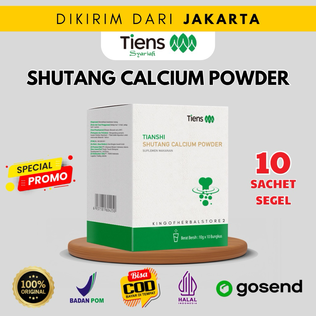 SHUTANG CALSIUM CALCIUM POWDER TIENS TIANSHI SUSU KALSIUM OBAT DIABETES PENURUN GULA DARAH ORIGINAL 