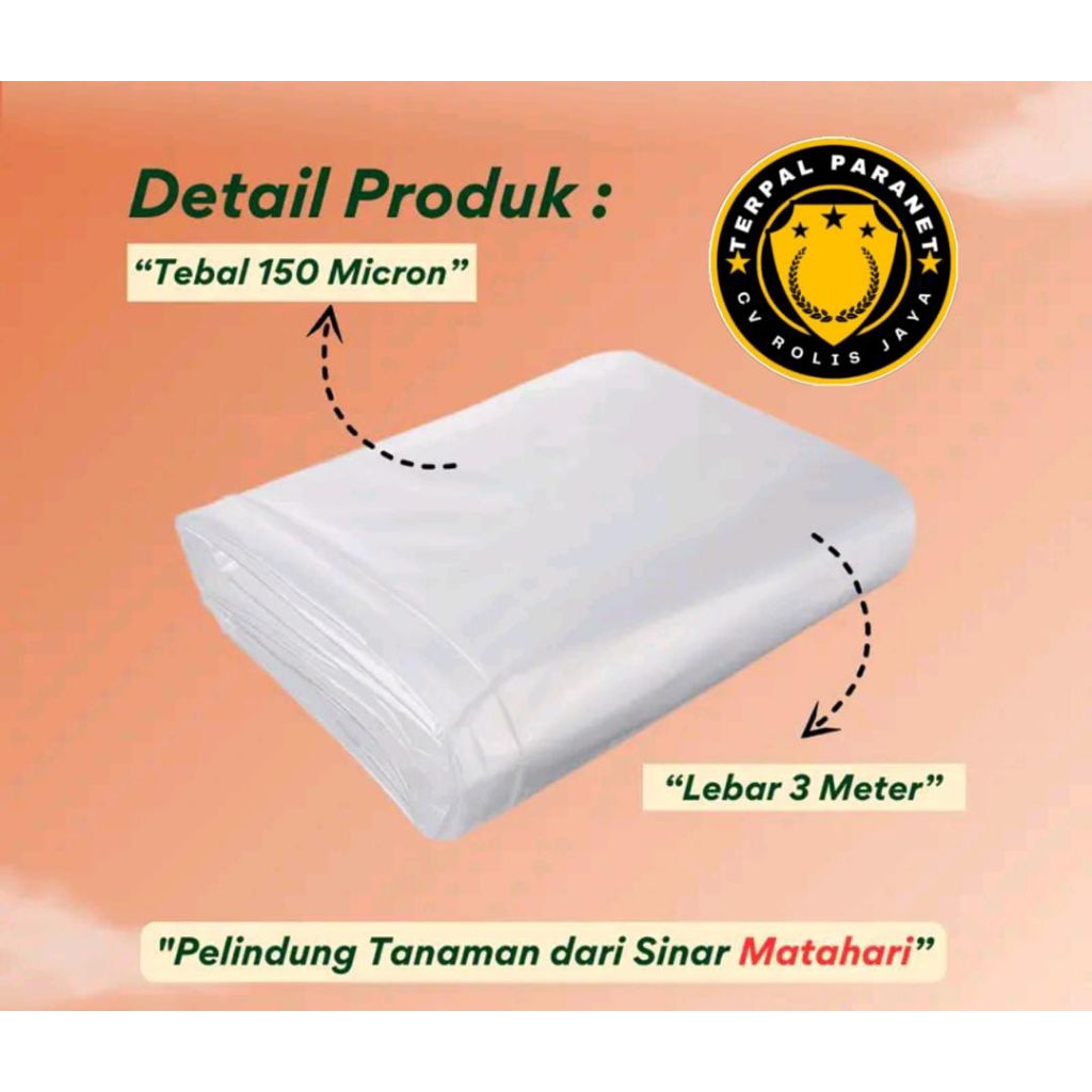 terpal plastik bening uv 200 micron 3x3 3x4 3x5 3x6 3x7 3x8 3x9 3x10 plastik uv bening TRANSPARAN