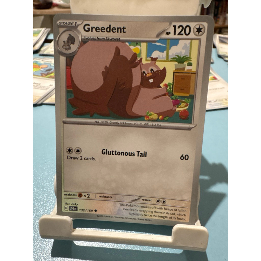 kartu pokemon original greedent jtg 132/159
