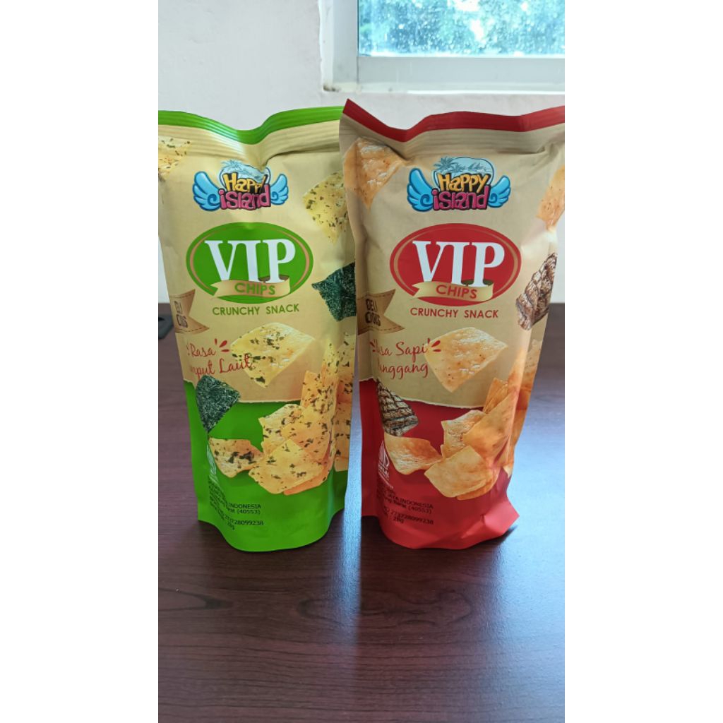 

Happy Island // VIP Chips snack kentang per bal isi 10 bks