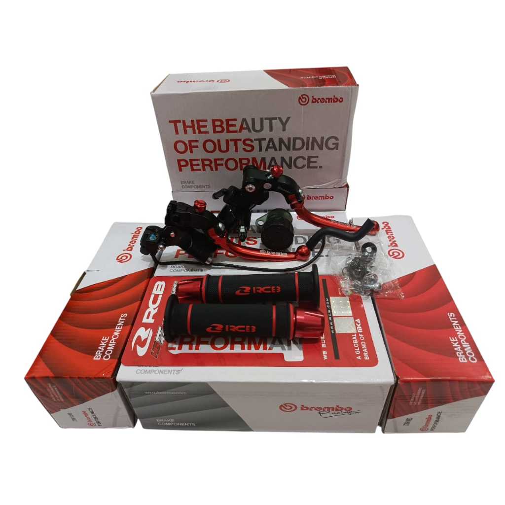 PAKET Master Rem Accosato RCB jalu cnc gas spontan S1 Master Rem Radial Tabung Smoke Copy Accosato M