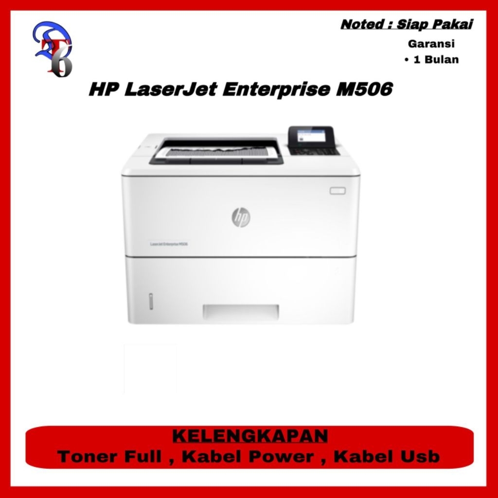 printer hp laserjet m506 second rasa baru