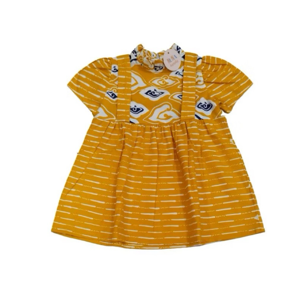 Batik couple anak warna kuning