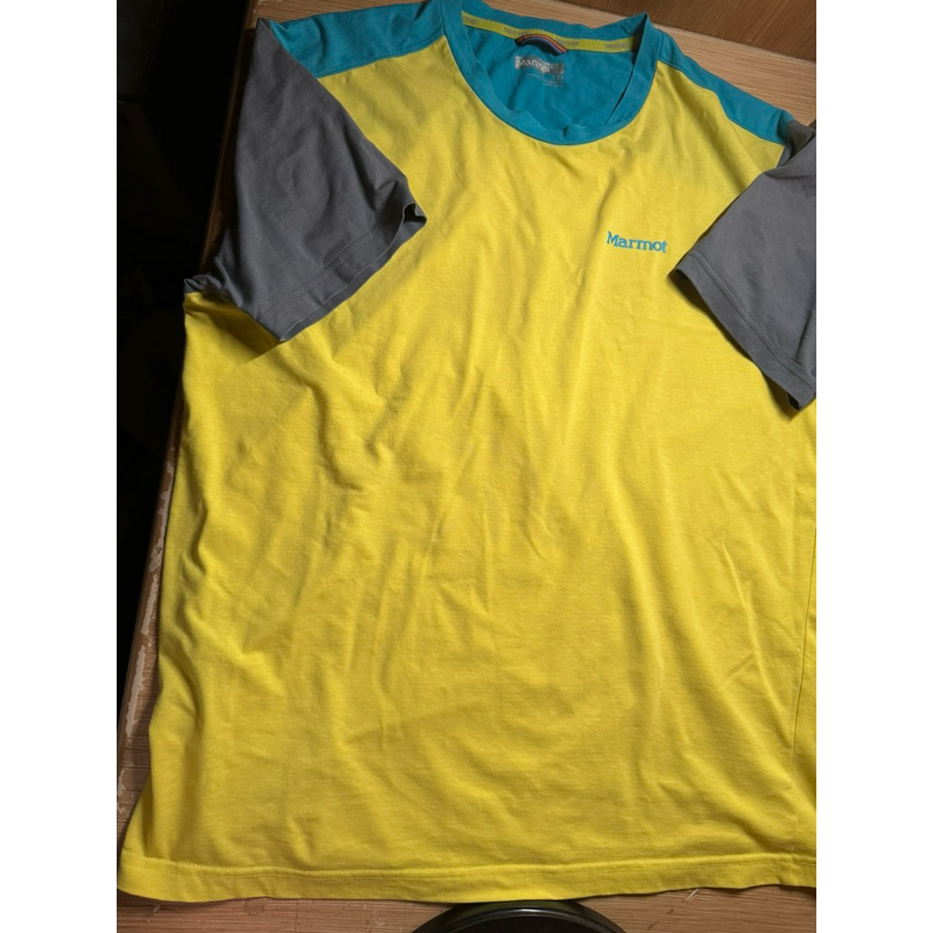Kaos Marmot Baselayer Kaos Outdoor Yellow Trekking Kaos Olahraga Original 100% #baselayer #gunung #t