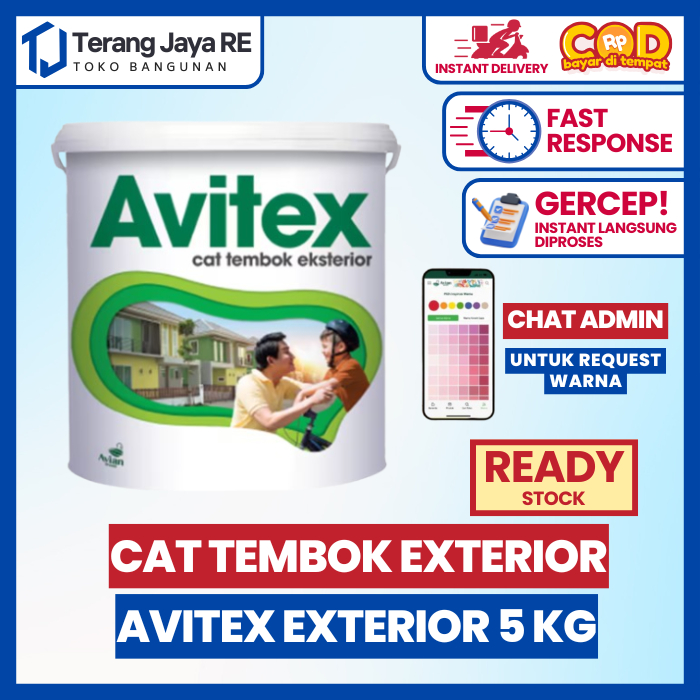 AVITEX EXTERIOR 5 KG - Cat Tembok Luar Avian