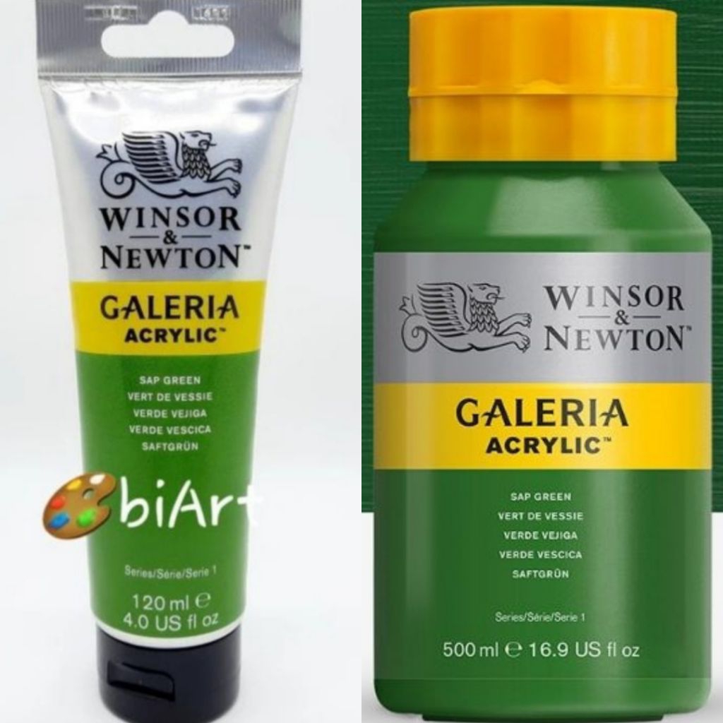 

Cat Akrilik Galeria Acrylic Colour 500ml / 120ml Sap Green Winsor & Newton