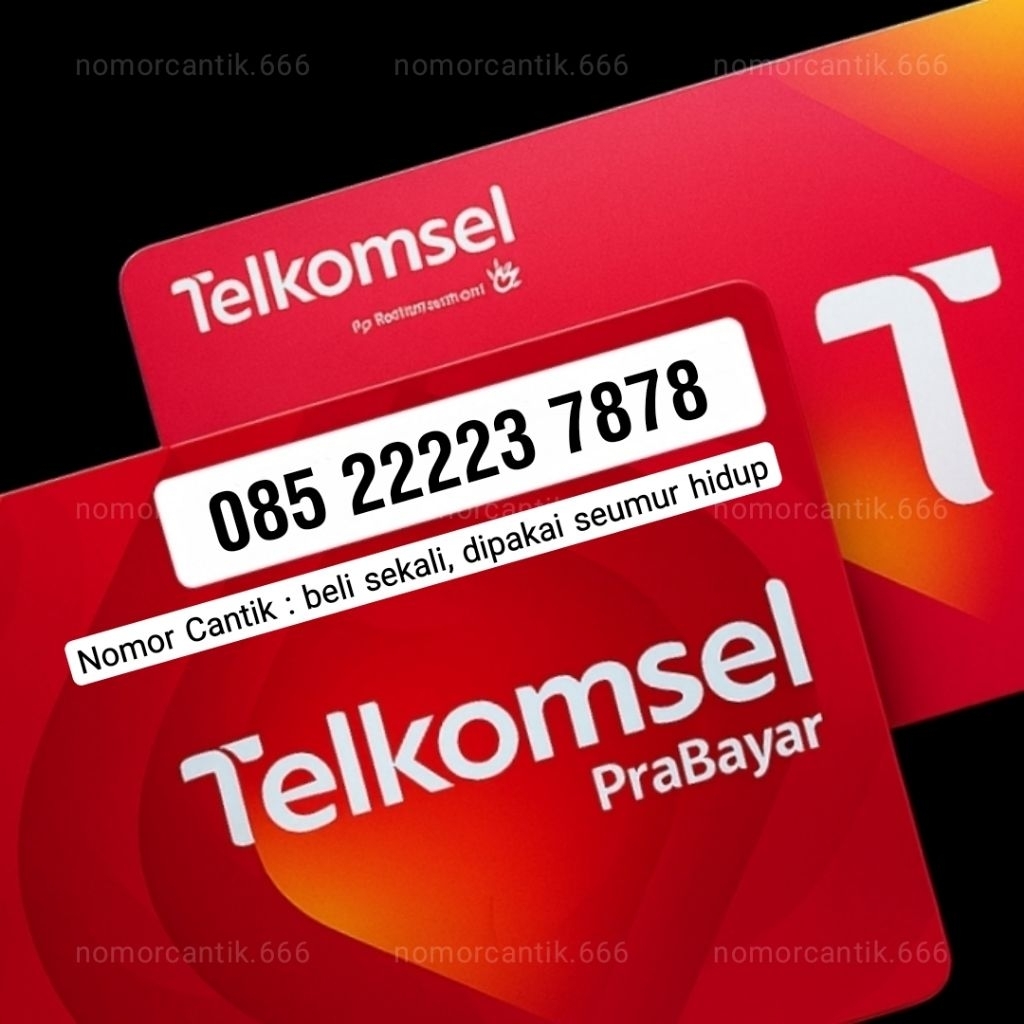 Nomor Cantik Kartu Perdana SimPATI dan As Telkomsel Combo Sakti 085 22223 7878 hoki 78