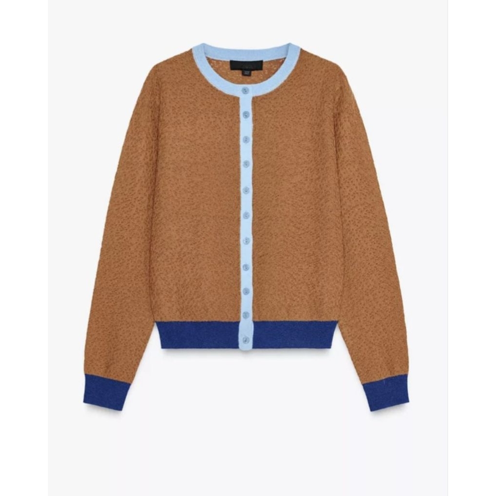 Zara Colour Block Cardigan Original Ready Stock