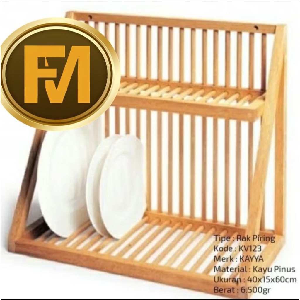 Rak piring gelas custom kayu jati