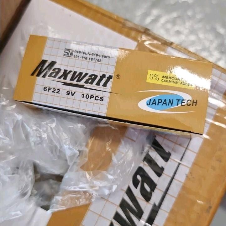 Baterai Kotak Maxwatt Batu Batre 9v Battery 9 Volt