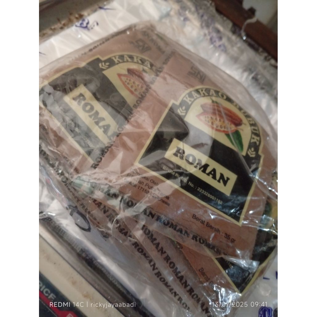 

Cocoa Powder Cokelat Bubuk Coklat Bubuk Roman 35gr Per Pack