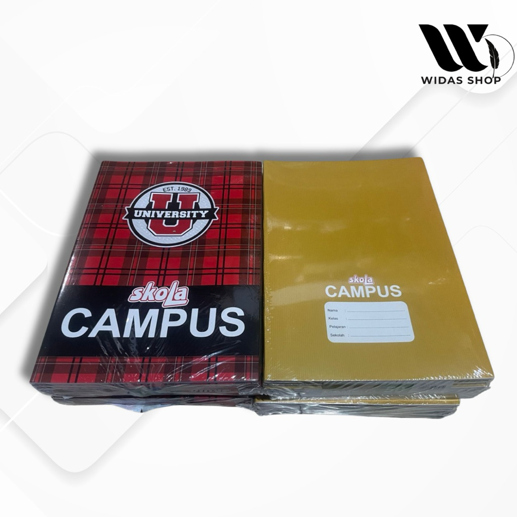 

Buku Tulis SKOLA CAMPUS 50 Lembar (10 Buku) -Motif Coklat Polos dan Random Campus