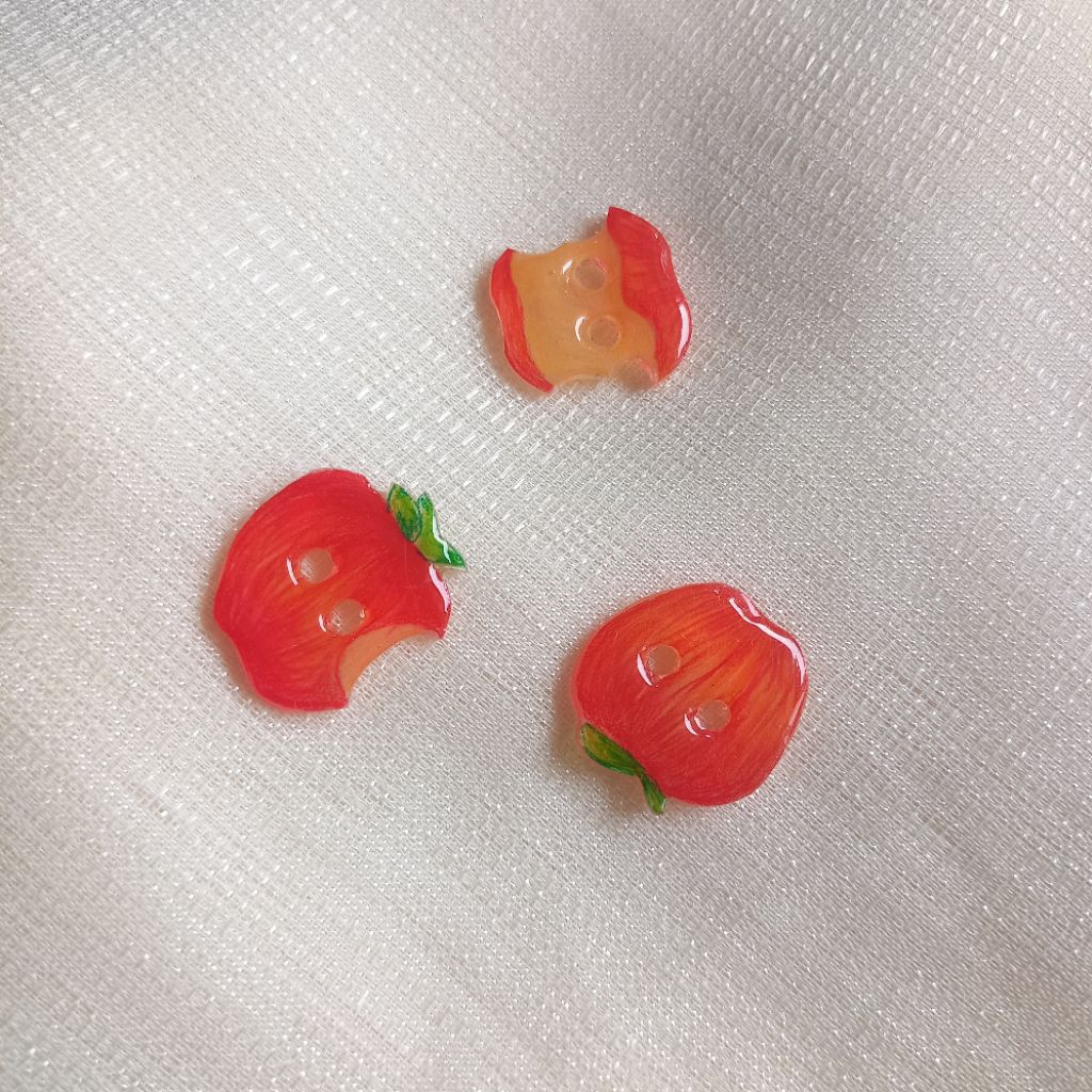 Kancing Shrink paper Handmade | Kancing lucu handmade shrink paper