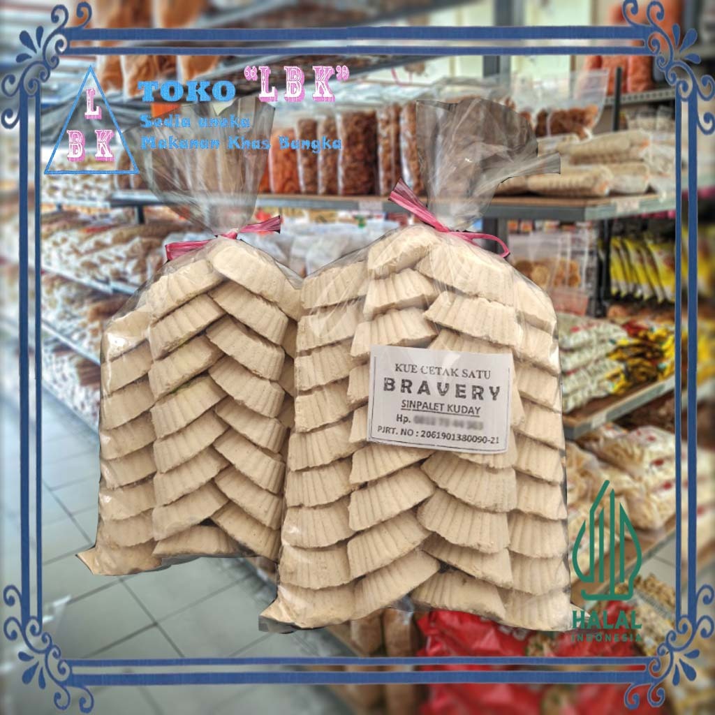 

Kue Cetak Satu / Kacang Ijo / Hijau Asli Bravery khas Bangka