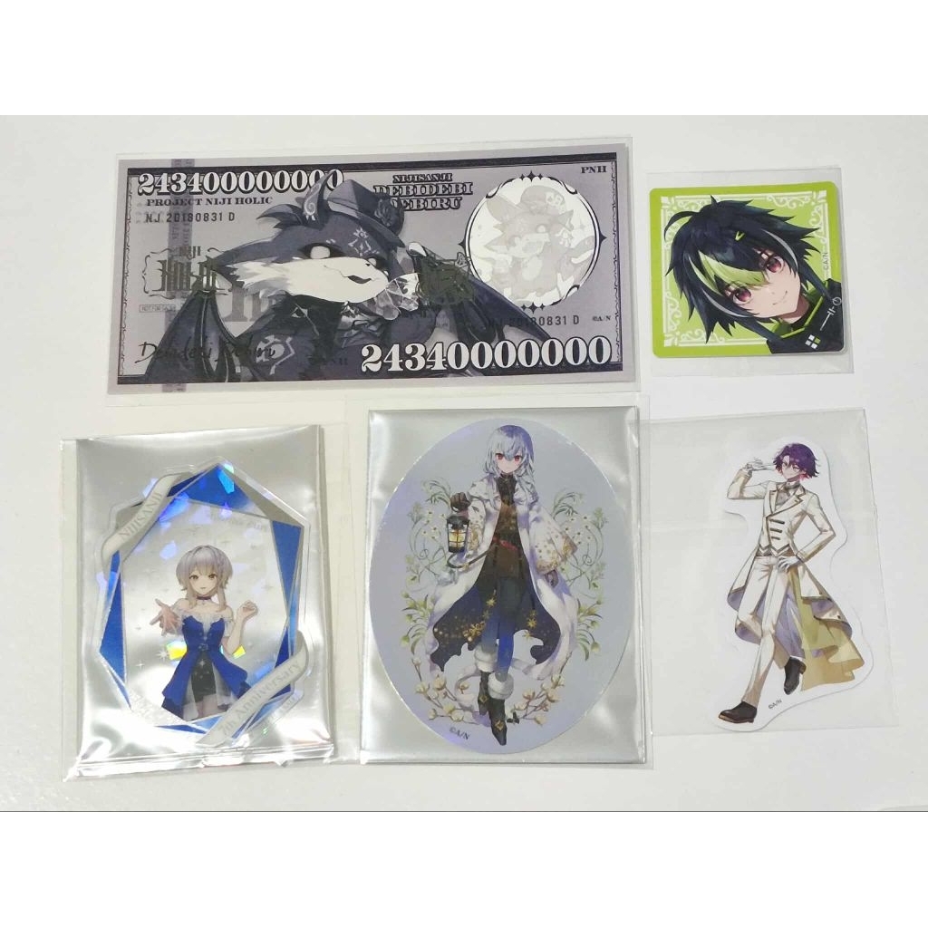 

Nijisanji Sticker Inami Rai Debidebi Debiru Watarai Hibari Hakase Fuyuki Shioriha Ruri