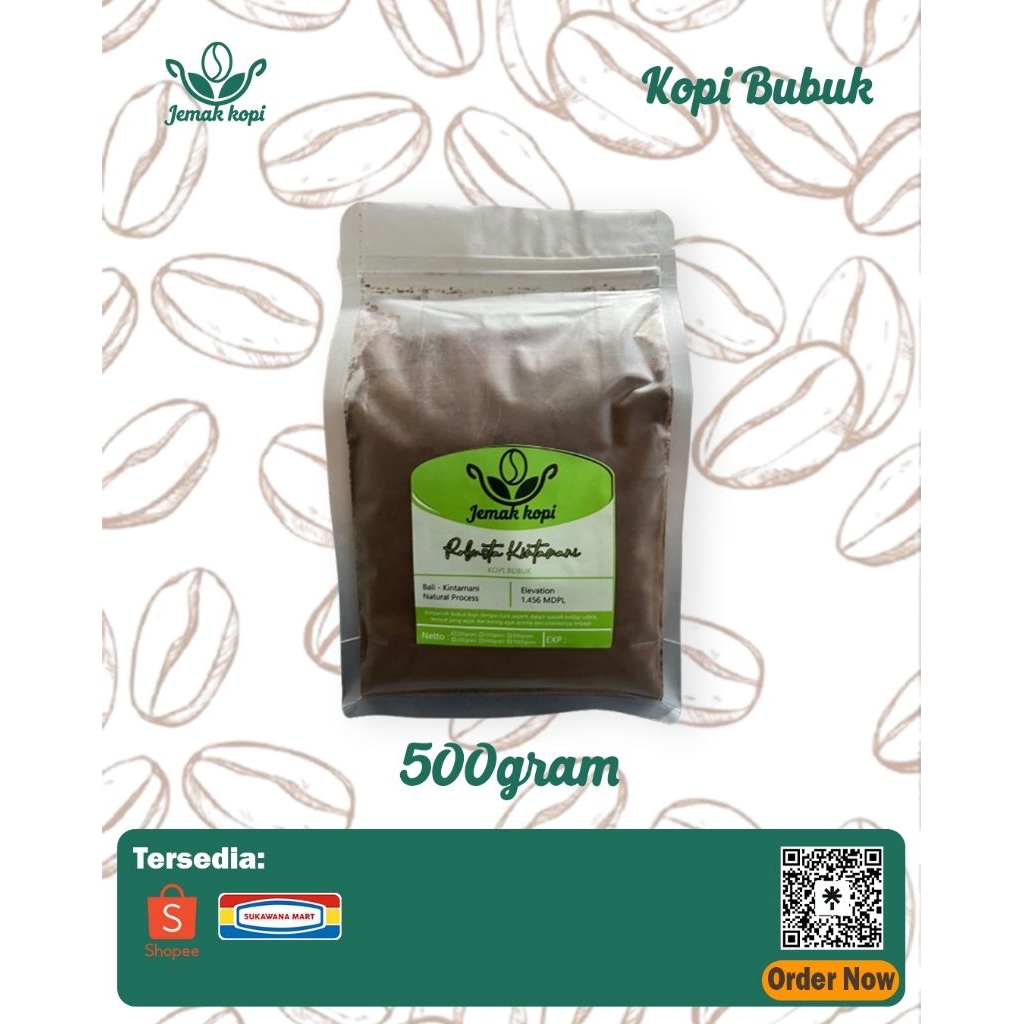 

Jemak Kopi kemasan 500gram kopi asli kintamani