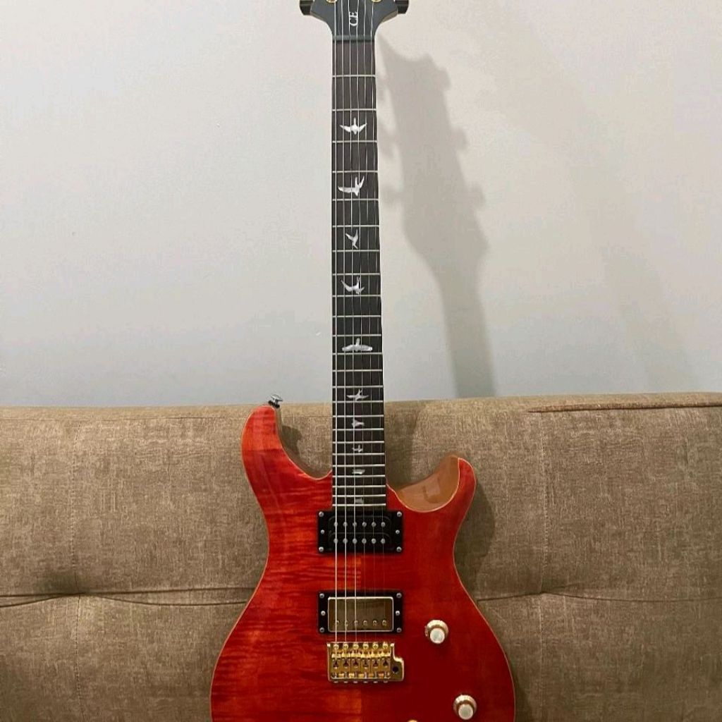 PRS SE CE Orange Blood UPGRADE - Gitar Elektrik