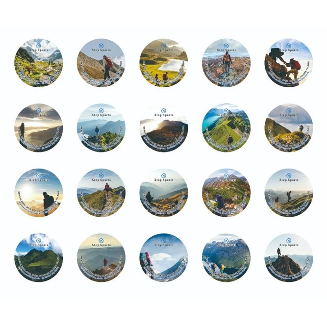 New Pin/Bross Peniti Xtep 44mm Putih Glossy Original Bagus Buat Tas Jaket Bagus Outdoor