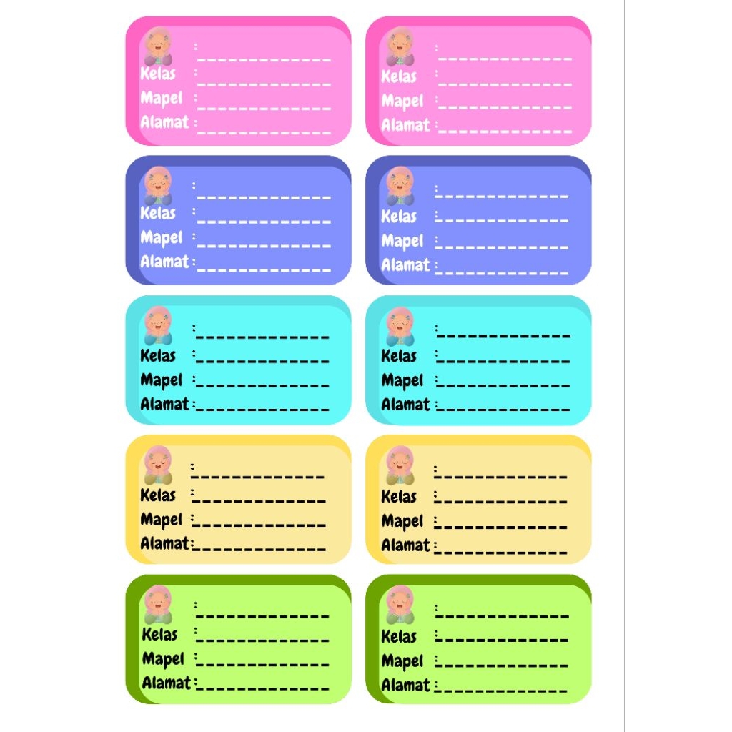 

CUSTOM STIKER NAMA/LABEL NAMA