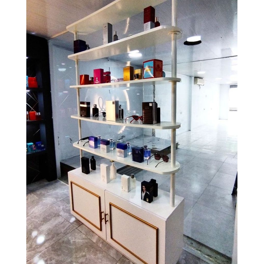 Rak Display Oval Rak Display Toko Perfume