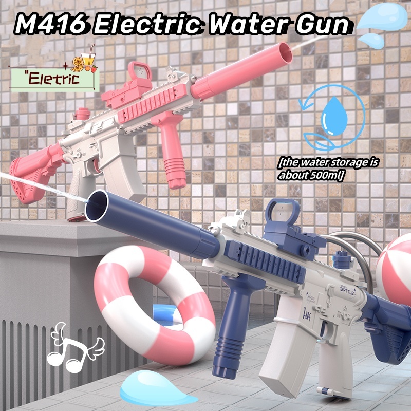 Mainan Anak Mainan Tembakan_Mainan Pistol Air Charger Water Gun Electric Shooting Soft Bullet Gun