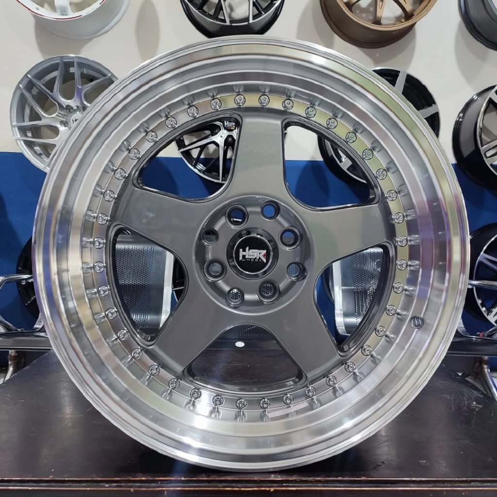 Vel Mobil Racing Ring 17 Grey Polish HSR Wheel