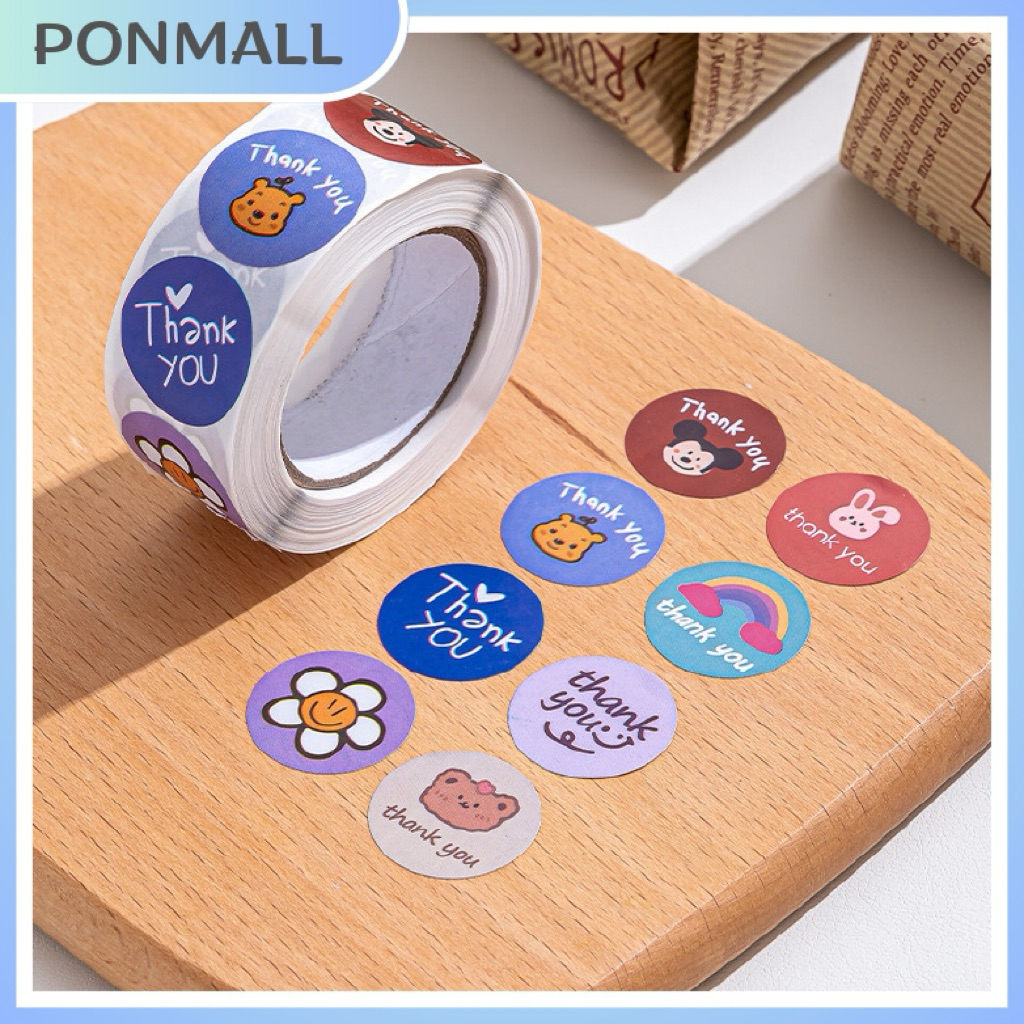 

[ READY] Stiker Thank You 500pcs / stiker roll thank you / Stiker Terima Kasih