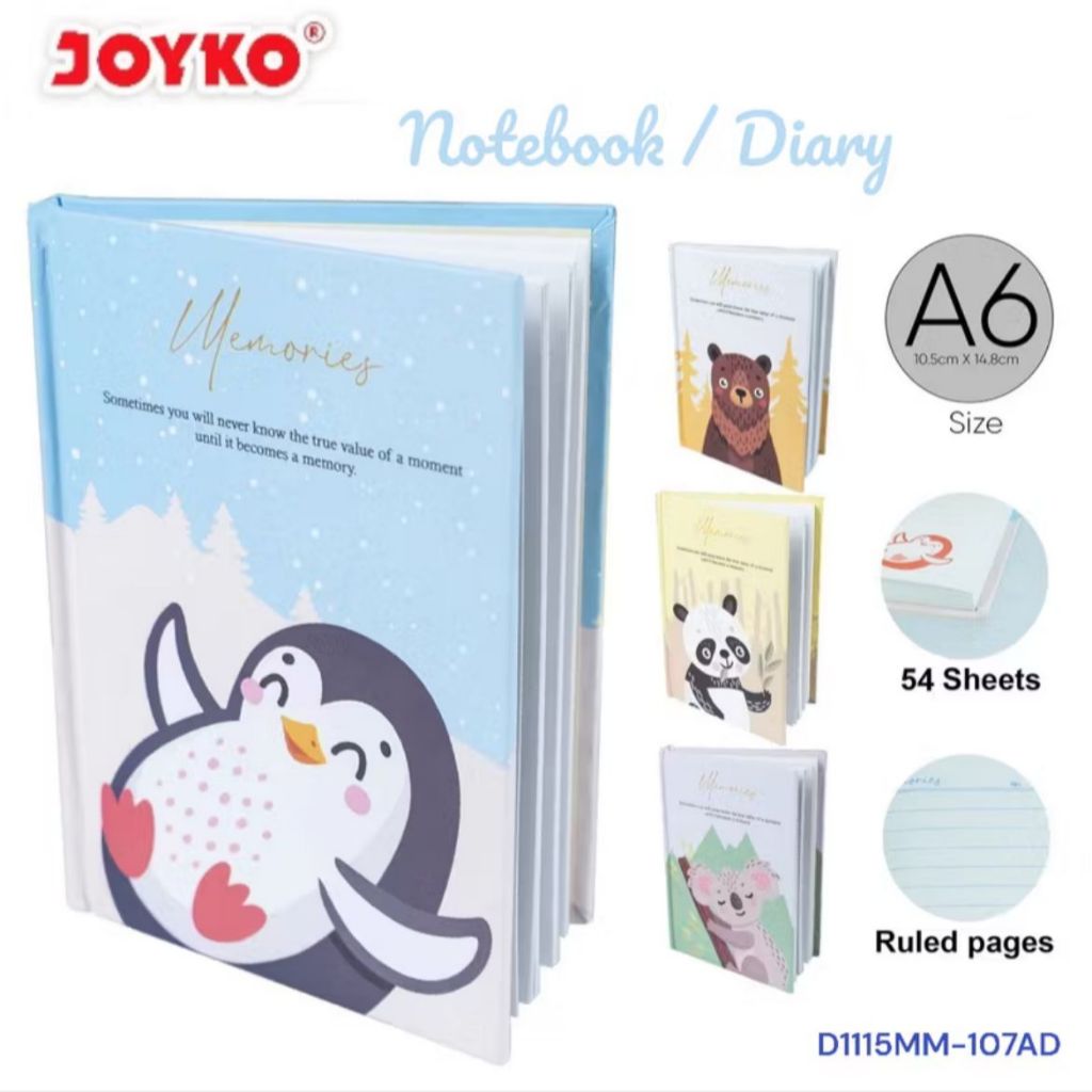 

Joyko Notebook Buku Tulis Catatan Jurnal Diary D-1115MM-107AD