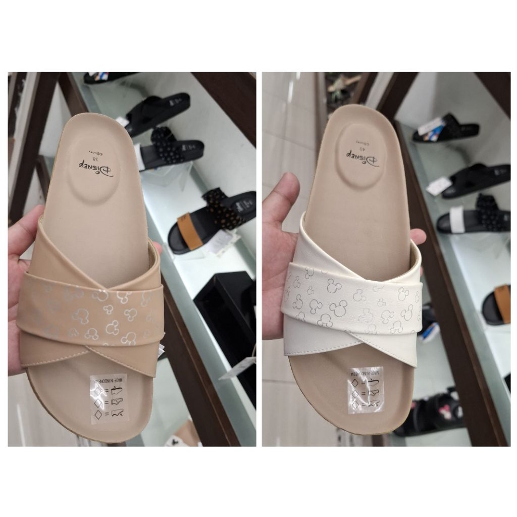 Disney x Nevada Mickey  Sandal Flat Wanita Original