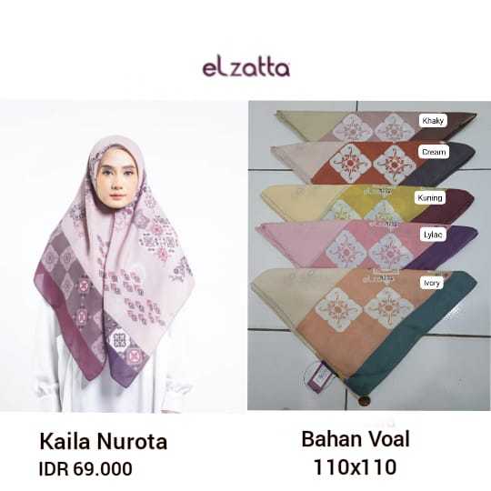 HIJAB SEGIEMPAT ELZATTA KAILA NUROTA BY ELZATTA