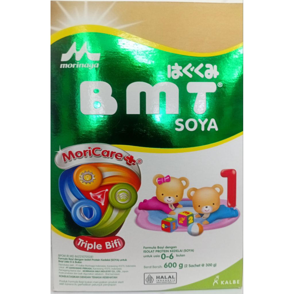 

SUSU MORINAGA BMT SOYA 1 0-6 BULAN 600gr