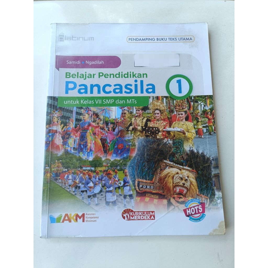 PRELOVED BUKU PANCASILA KELAS 1 SMP / BUKU PANCASILA KELAS 7 / BUKU PANCASILA GRADE 7 / BUKU PANCASI
